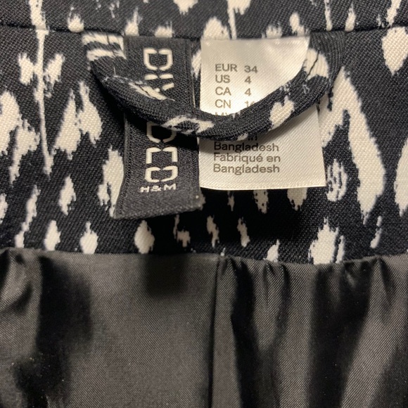 H&M black and white blazer - Picture 5 of 6